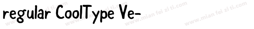 regular CoolType Ve字体转换
